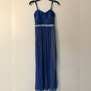 Blue Sparkly Prom Dress (City Studio Size 3)
